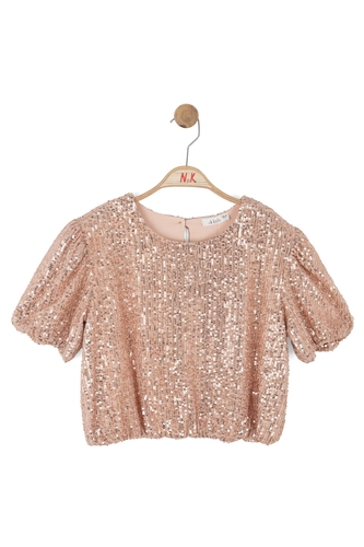 31341-PUL PAYETLİ BLUZ 8/14