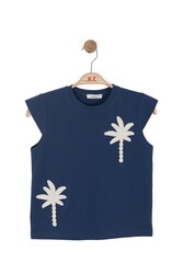 31395-PALMİYE NAKIŞLI T-SHİRT 8/14 - Thumbnail