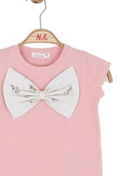 31606-ÖNÜ FİYONKLU T-SHIRT 1/4 - Thumbnail