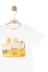 41635-HAPPY DAY T-SHIRT 1/4 - Thumbnail