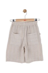61325-ÇİZGİLİ KETEN ŞORT 8/14 - Thumbnail